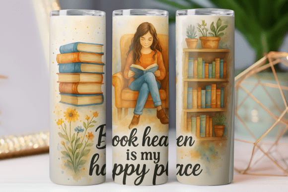 Book Lover 20oz Skinny Tumbler Art Wrap Review