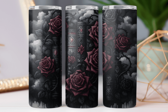 Book Lover Tumbler Wrap 20oz Rose Design Review
