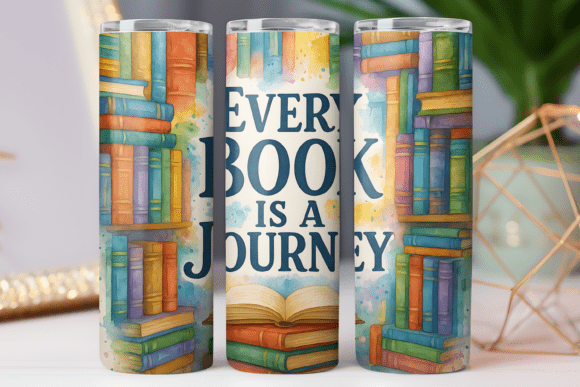 Book Lover Tumbler Wrap Design Review