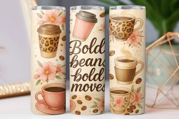 Coffee Bean Tumbler Wrap 20oz Skinny PNG Review