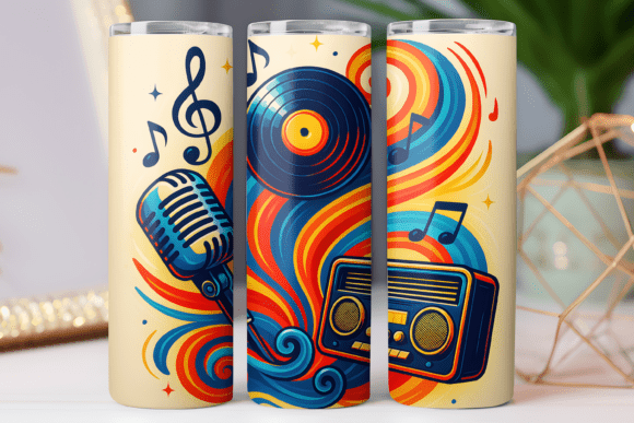 Color Music Tumbler Wrap for 20oz Skinny Review