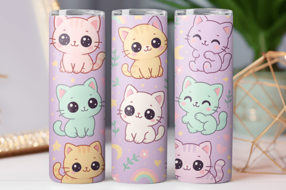 Cute Kitty Tumbler Wrap 20oz Cat Pattern Review