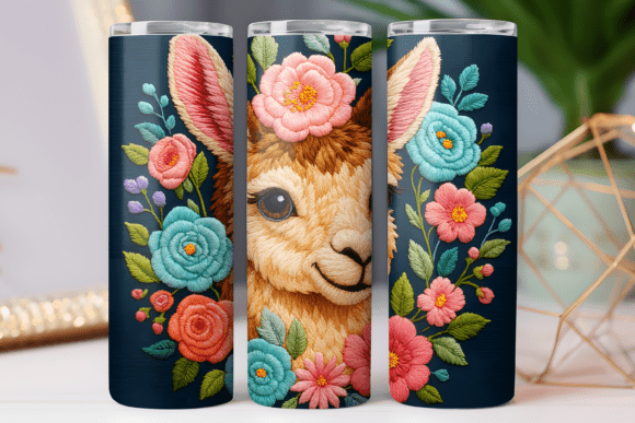 Embroidery Floral Tumbler Wrap Design Review