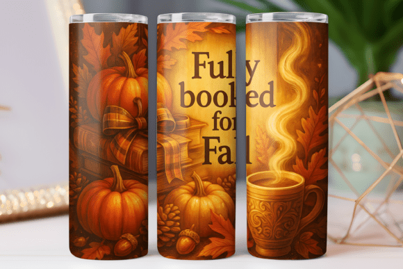 Fall Season Reading Tumbler Art Png Wrap Review