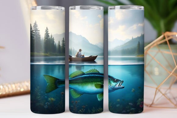 Fishing Tumbler Wrap 20oz Design Review