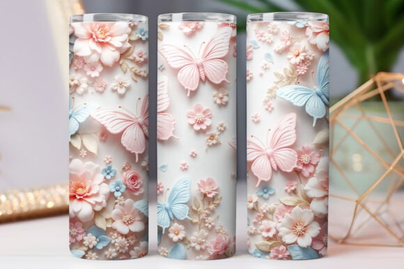 Floral Tumbler Wrap Butterfly Design Review