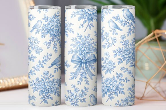 Flower Pattern Bow Tumbler Wrap Skinny Review