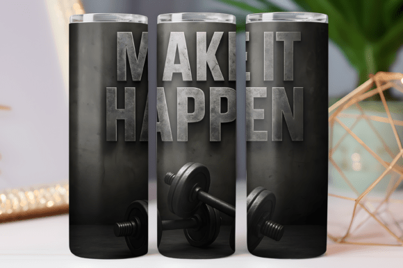 Gym Motivation Tumbler Wrap Skinny 20oz Review