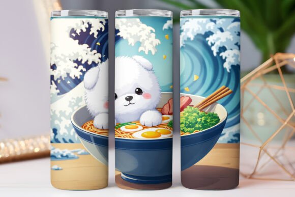 Japanese Puppy Ramen Tumbler Wrap Design Review