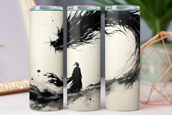Japanese Warrior Dragon Tumbler Wrap Design Review