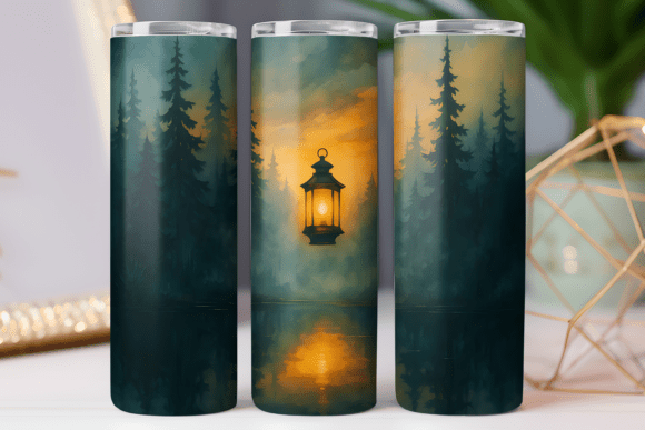 Night Outdoor Adventure Tumbler Wrap Design Review