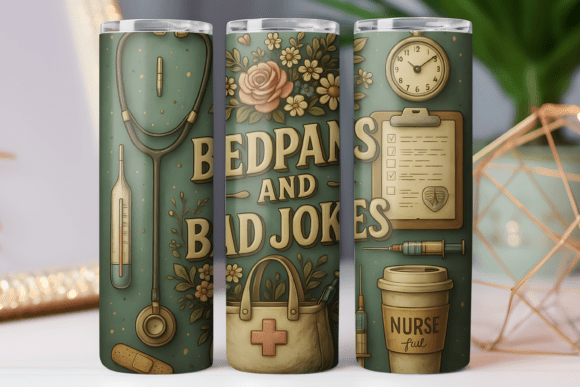 Nurse Jokes Tumbler Wrap 20oz Skinny PNG Review