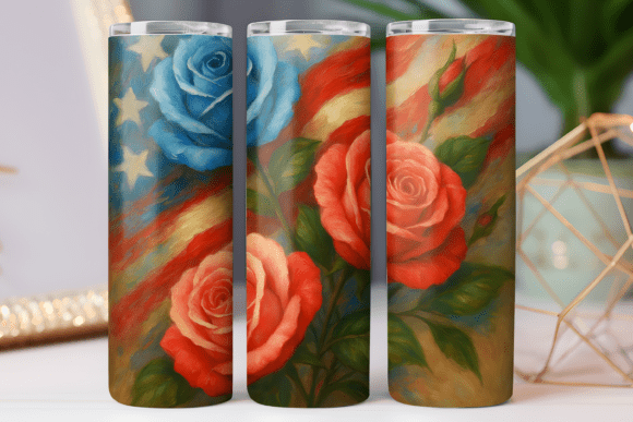 Patriotic Tumbler Wrap 20oz Skinny PNG Review