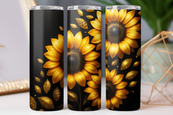 Sunflower Gold Tumbler Wrap Design Review