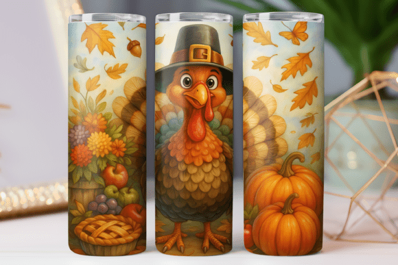Thanksgiving Tumbler Wrap Design Review