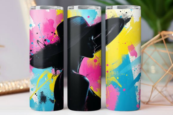 Watercolor Women Tumbler Wrap Design PNG Review